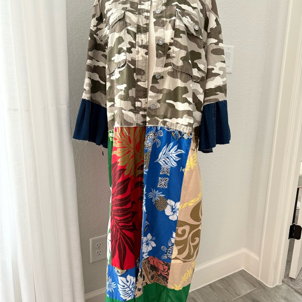 Camouflage and Patchwork Duster